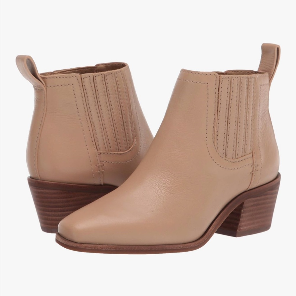 BRAND NEW: Lucky Brand Leather Ankle Booties - Picture 1 of 5